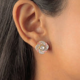 Gul Rosa Studs