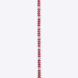 Sangria Spark Diamond Bracelet in 14K gold with crimson rubies and diamonds