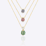 Gem Barrels Necklace