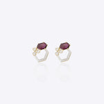 9k gold Amara Geometric Polki earrings with refined handcrafted heirloom detailing