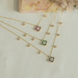 Tri clover bloom necklace