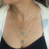 Tri clover bloom necklace