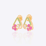 Blossom Arc Stud Earrings