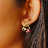 Blossom Arc Stud Earrings
