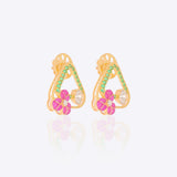 Blossom Arc Stud Earrings
