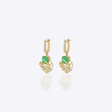 Jade Petal Earrings
