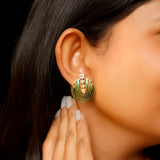Mercurial Moss Polki Diamond Earrings