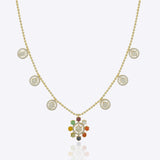 Navratna Bloom Necklace