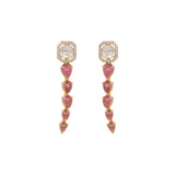 Rosé Cascade Earrings