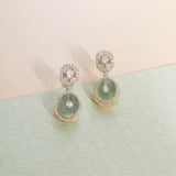 Mint Gloss Polki Diamond Earrings