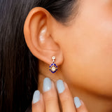 Blue Moon Polki Diamond Earrings