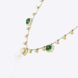 Scintillate Emerald Necklace