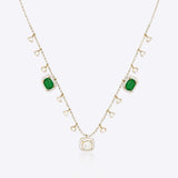 Scintillate Emerald Necklace