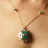 Coronation Emerald Pendant