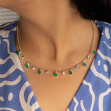 Emerald Dreams Polki Diamond Necklace