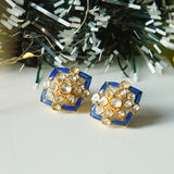 Glistening Star Polki Earrings