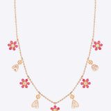 Ruby Rose Cascade Necklace