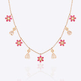 Ruby Rose Cascade Necklace