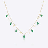 Emerald Dreams Polki Diamond Necklace