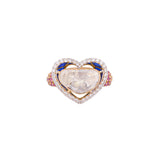 Queens Heart Polki Diamond Ring