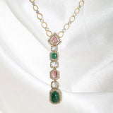 Bounty Picks Polki pendant with eclectic design and uncut diamond charm