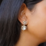 Star of the Stage Polki Diamond Earrings