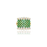 Regal Green Diamond Ring