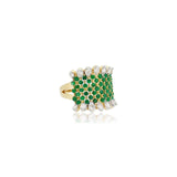 Regal Green Diamond Ring