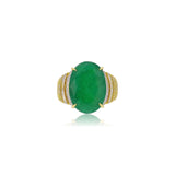 Regal Oval Emerald Ring