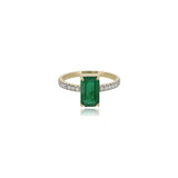 Embrace Emerald Solitaire Ring