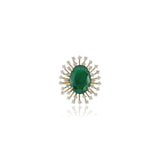 Emerald Crown Diamond Ring