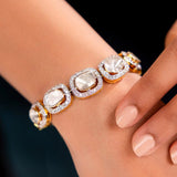 The Minimalist's Dream Polki Diamond Bracelet
