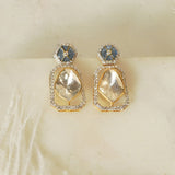 Aura Polki Diamond Stone Earrings