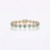 Eternal Emerald Halo Bracelet