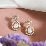 Floraison Polki Diamond Earrings