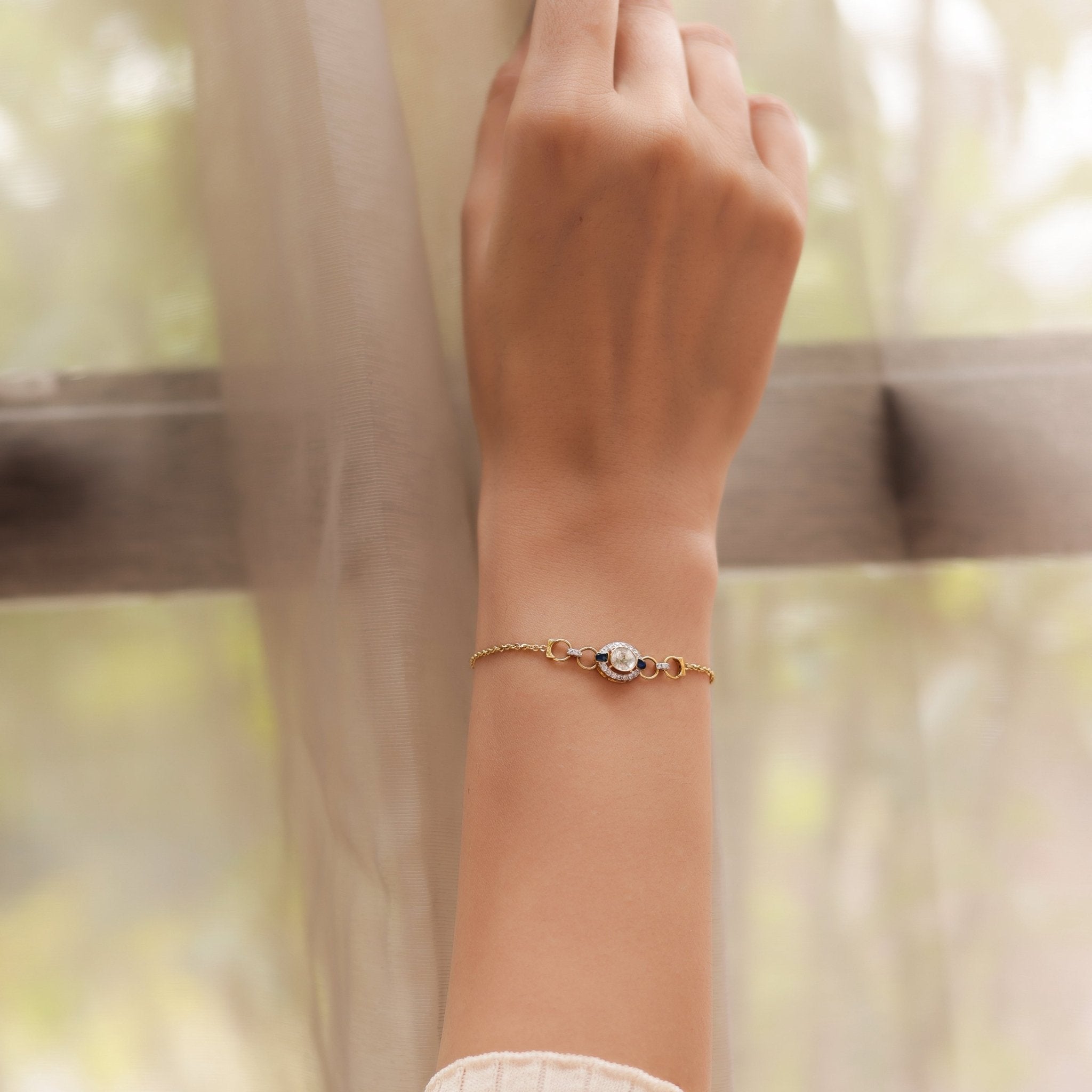 Euphoria Polki diamond bracelet with joyful uncut diamonds
