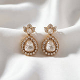 Floraison Polki Diamond Earrings