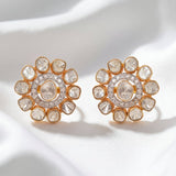 Inflorescence Polki Diamond Earrings