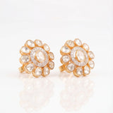 Inflorescence Polki Diamond Earrings
