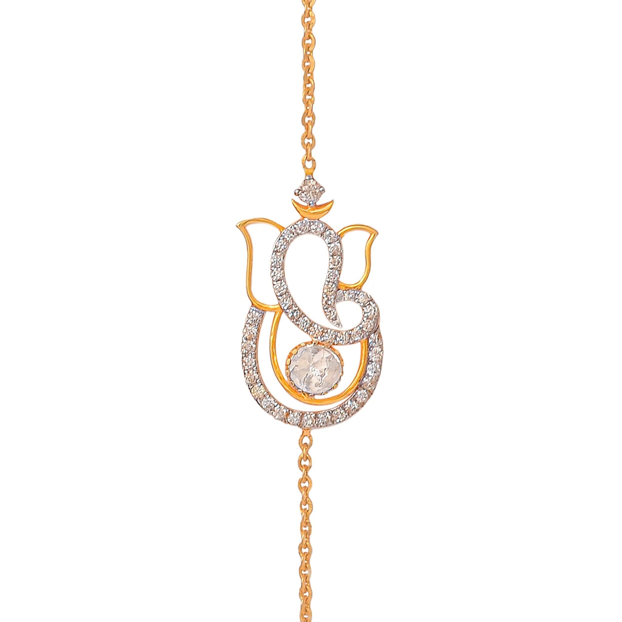 Shubh Polki diamond bracelet with auspicious uncut diamonds