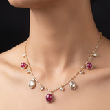 Rosa Blanco Polki Diamond Necklace