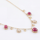Rosa Blanco Polki Diamond Necklace