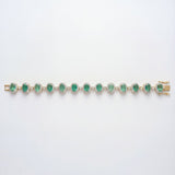 Eternal Emerald Halo Bracelet