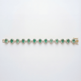 Eternal Emerald Halo Bracelet