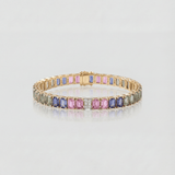 Regal Multi Sapphire Bangle Bracelet