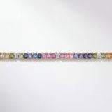 Regal Multi Sapphire Bangle Bracelet