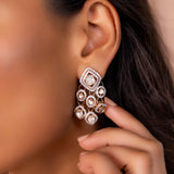 Sundown Flora Polki Diamond Earrings