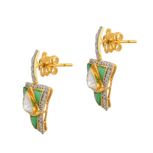 Load image into Gallery viewer, Blossom Green Talaf Earrings
