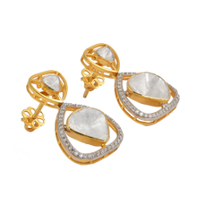 Load image into Gallery viewer, Polki diamond earrings for women
